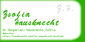 zsofia hausknecht business card